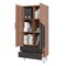 Manhattan Comfort Beekman 67.32 Tall Cabinet with 6 Shelves in Brown and Black 401AMC240 - alternate 2